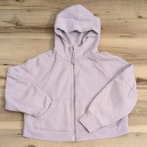 Pristine Lululemon Scuba Full Zip Crop Hoodie Lavender Color M/L